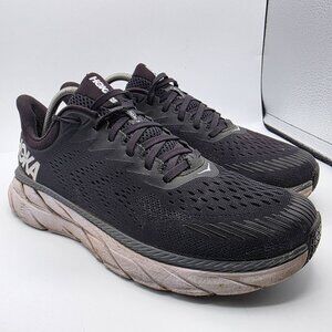 Hoka One One Clifton 7 Mens Size 10 Black White Athletic Shoes Running Walking